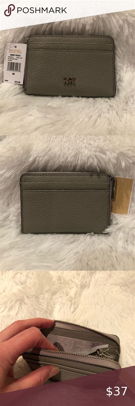 money pieces coin card case michael kors|Leather Coin Purse .